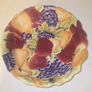 Home Interiors Handpainted Earthenware Plate